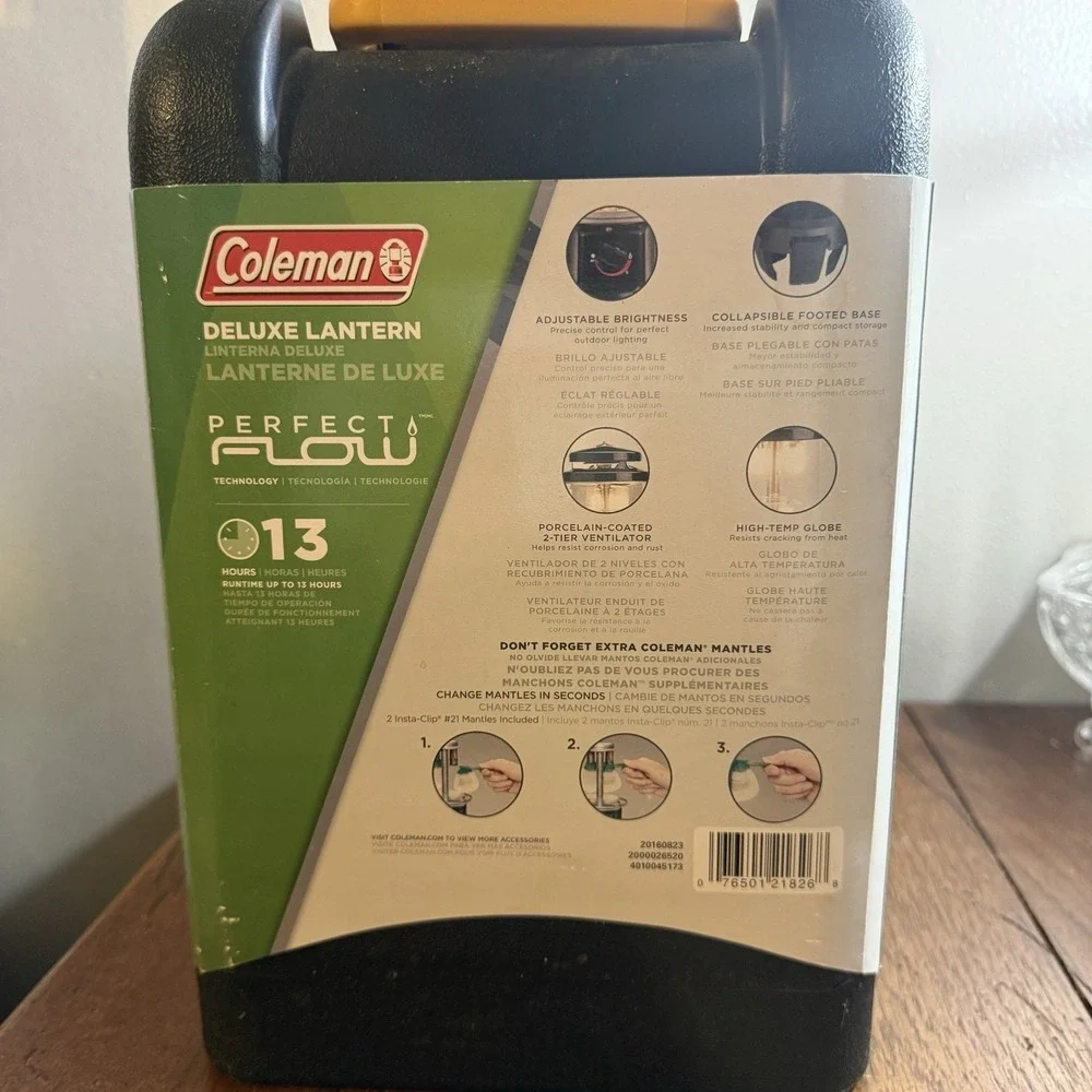 Coleman Deluxe Propane Lantern With Case Portable Camping Light Outdoor US